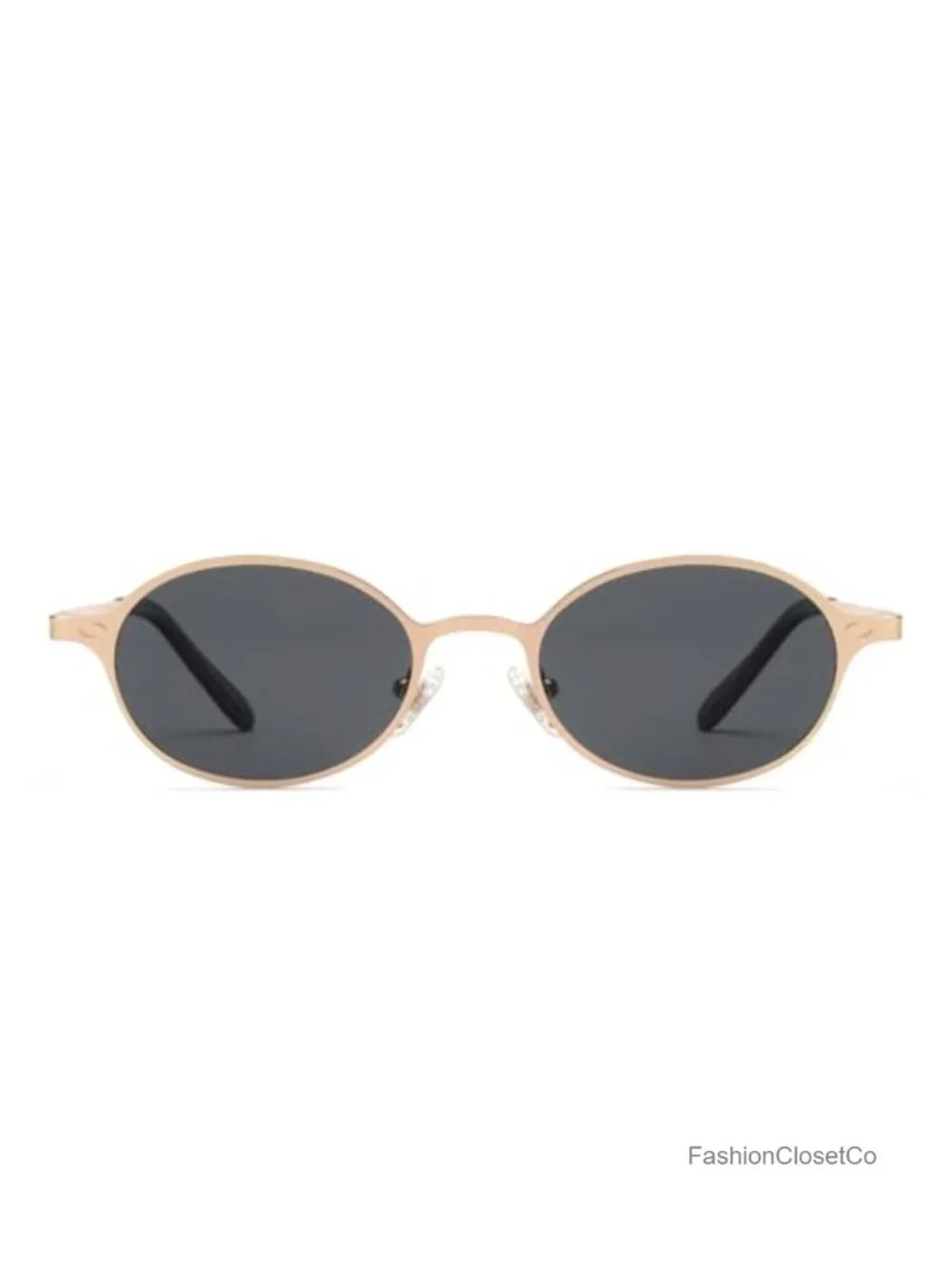Polarized Retro Oval Sunglasses UV400 Protection Spring Hinges Lightweight